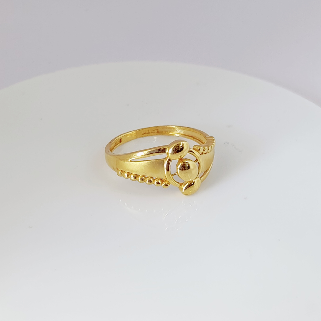 916 gold plain ladies ring