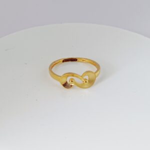 23k gold plain ladies ring