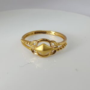 22k Gold Ladies Plain Ring