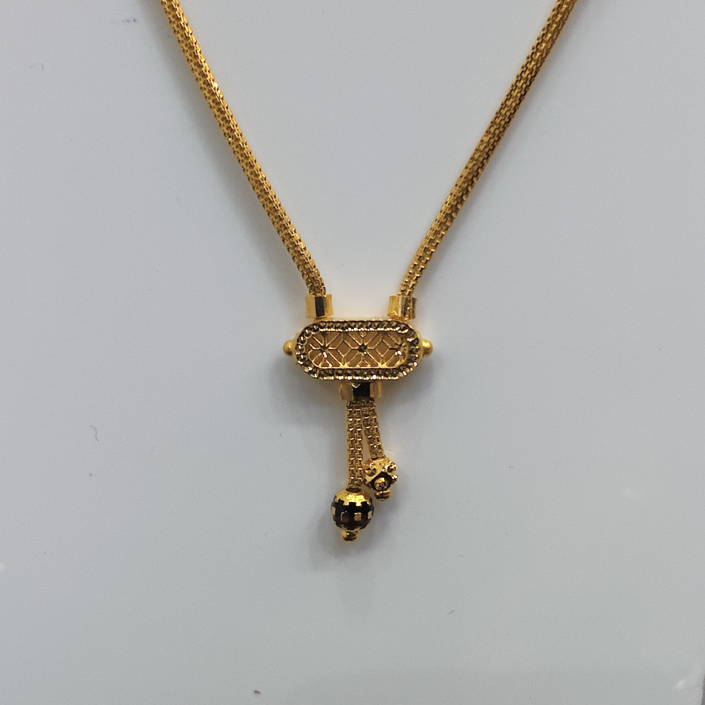 22K Gold Single Line Mangalsutra Doob Kiya