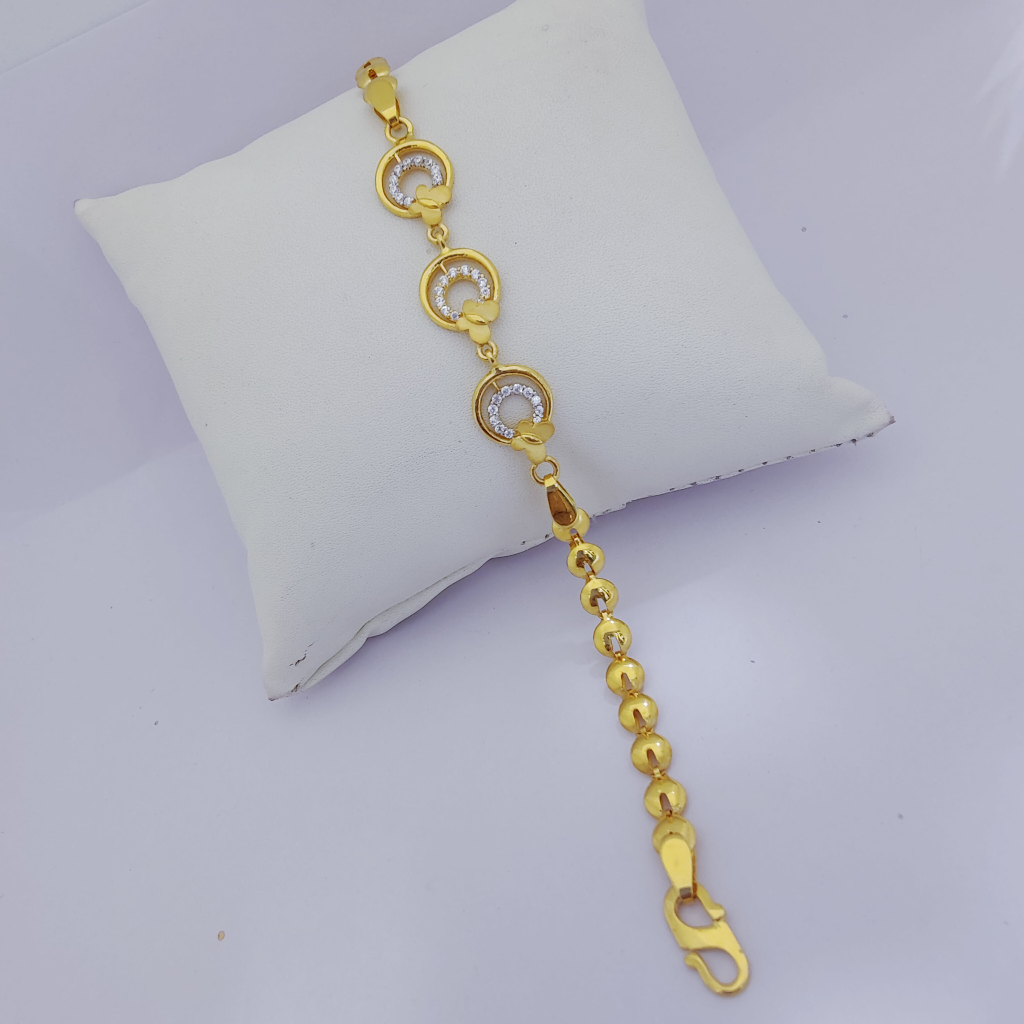 22k gold exclusive butterfly design ladies bracelet