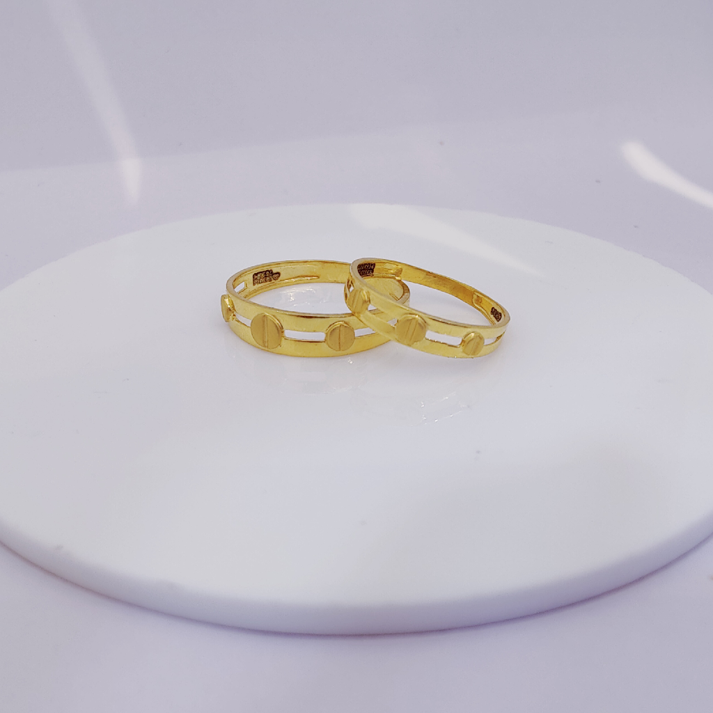 22k Gold Exclusive Couple Bands Ring