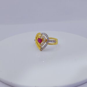22k Gold Exclusive One Said Heart Shape Ring