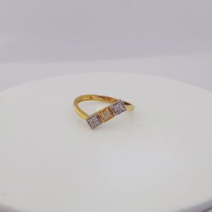 22k gold exclusive cross ladies ring