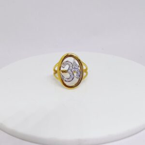 22k gold exclusive om design ladies ring