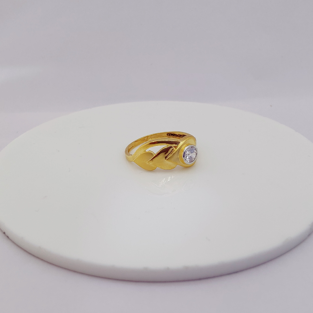 22k gold exclusive plain heart shape ring - Image 2