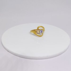 22k Gold Exclusive Single Stone Ring