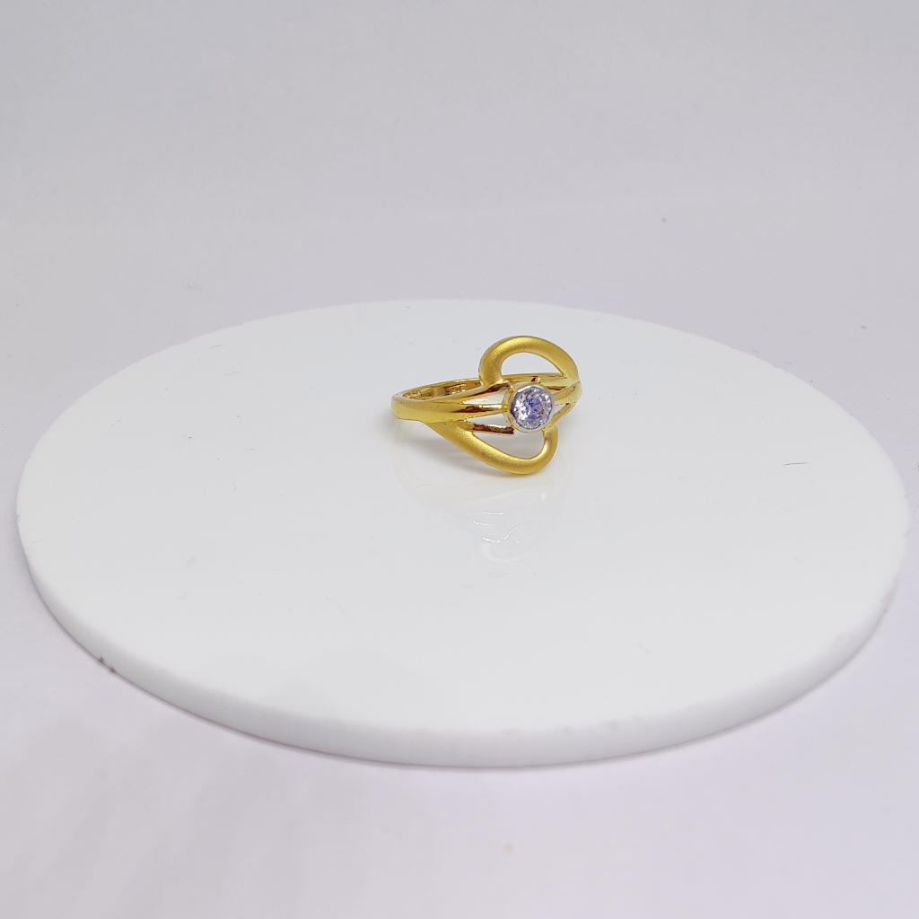 22k Gold Exclusive Single Stone Ring