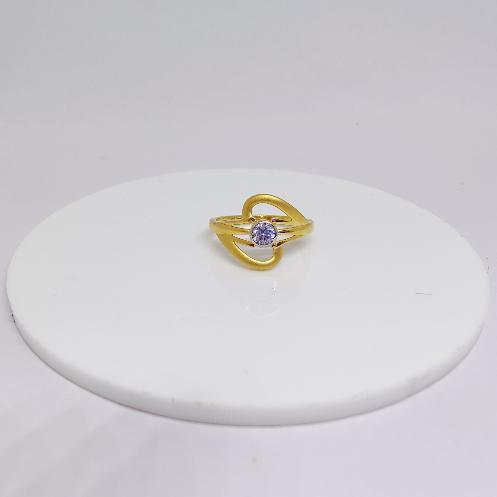 22k Gold Exclusive Single Stone Ring