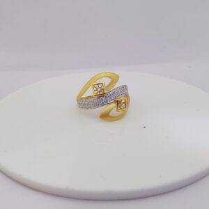 22k gold exclusive stone & mate ladies ring