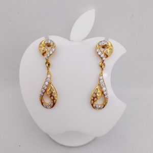 22k Gold Exclusive Stone Hanging Earring