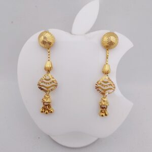 22k Gold Round Shape Tops Latkan Earring