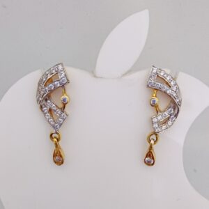 22k Gold Exclusive Stone Design Earring