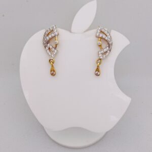 22k Gold Exclusive Stone Design Earring