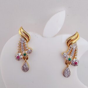 22k Gold Exclusive Stone Hanging Earring