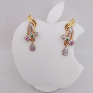 22k Gold Exclusive Stone Hanging Earring