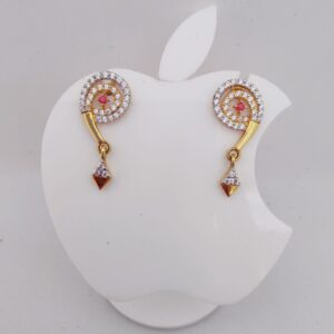 22k Gold Exclusive Sevan Shape Earring