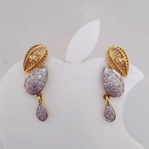 22k Gold Exclusive Leaf Design Earring