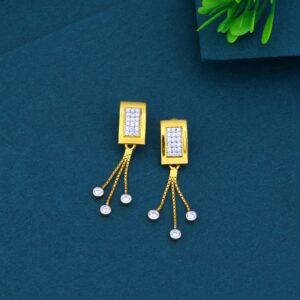 22k Gold Exclusive Hanging Diamond Ladies Earring