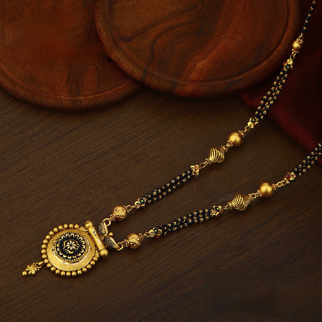 916 Gold Antique Jadtar Mangalsutra