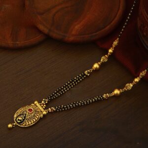 22K Gold Antique Jadtar Mangalsutra