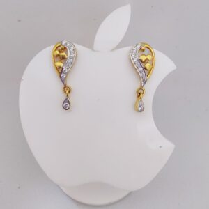 22k gold exclusive stone sitting ladies earring