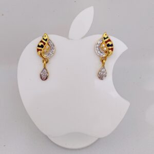 22k Gold Exclusive Stone Ladies Earring