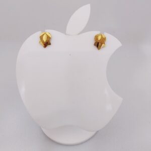 22k gold plain ladies earring