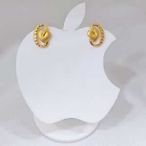 22k gold plain exclusive patti design earring