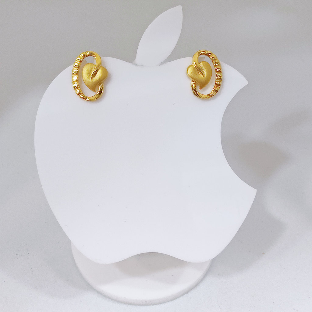 22k gold plain exclusive patti design earring