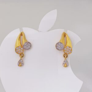 22k gold exclusive diamond ladies earring