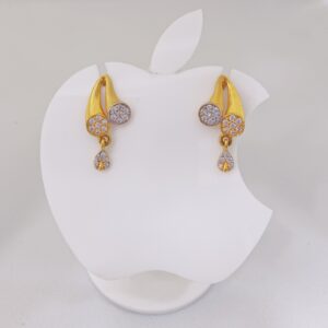 22k gold exclusive diamond ladies earring