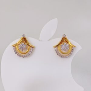 18k gold exclusive diamond ladies earring