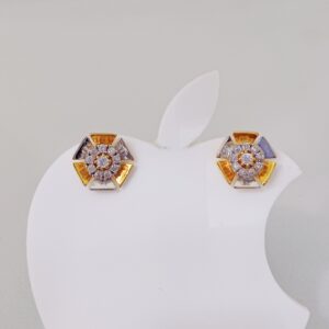 18k gold flower design exclusive ladies earring
