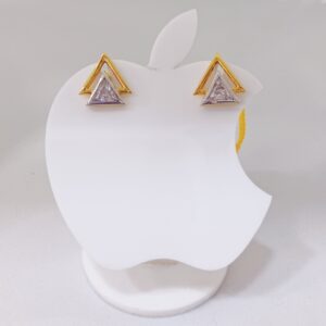 22k gold triangle shape exclusive ladies earring