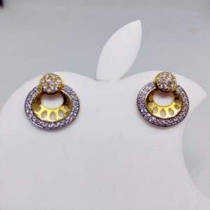 22k gold exclusive stone sitting ladies earring
