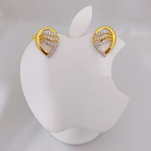 18k gold exclusive ovel shape ladies earring
