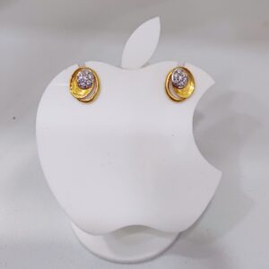 22k gold ovel shape exclusive ladies earring