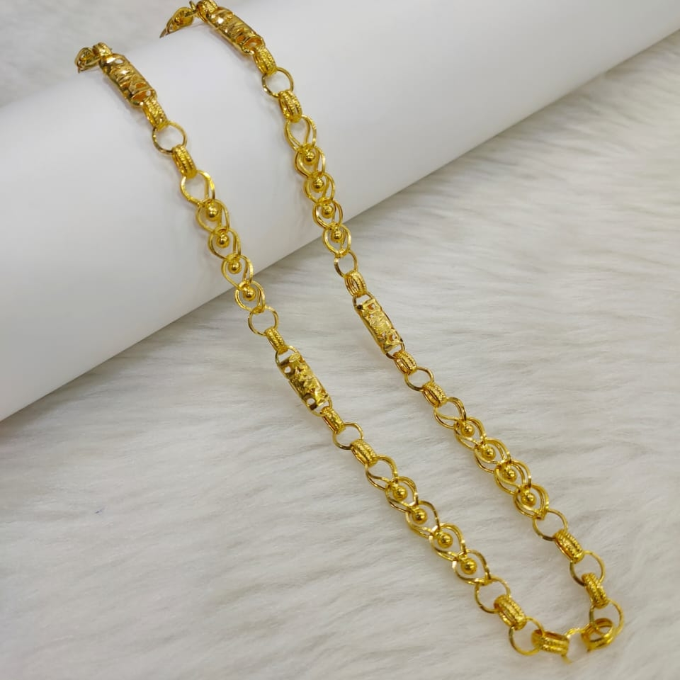 22k gold gents lightweight indo chain