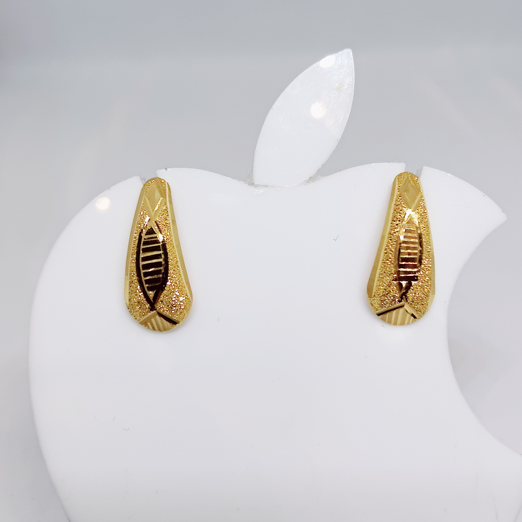 22k gold plain exclusive ladies earring