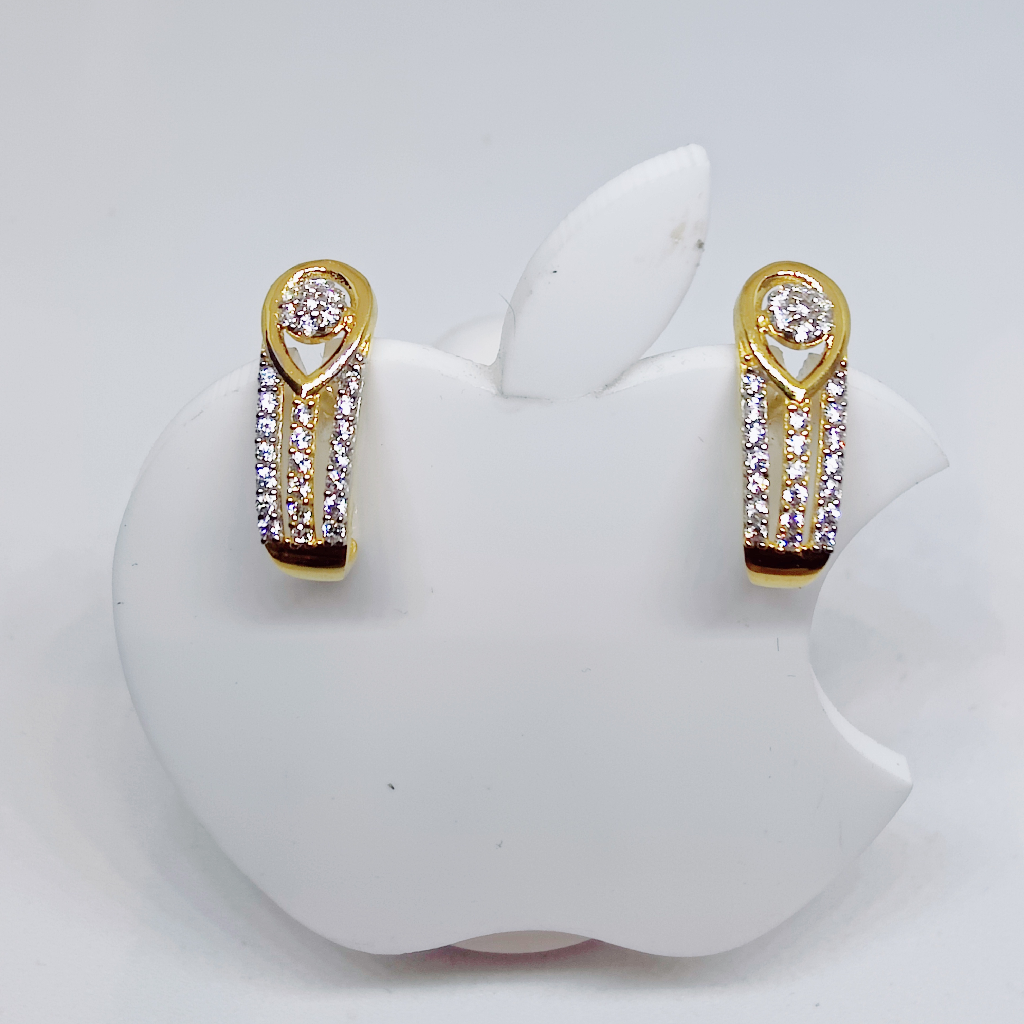 18k gold exclusive diamond ladies earring