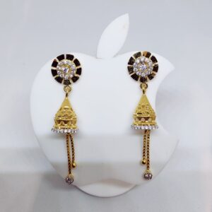 22k gold diamond hanging ladies earring