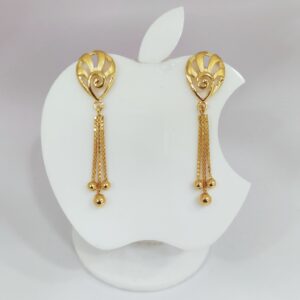 18k Gold Plane Hanging Ledies Earring