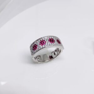 92.5 silver excellent diamond work ladies ring