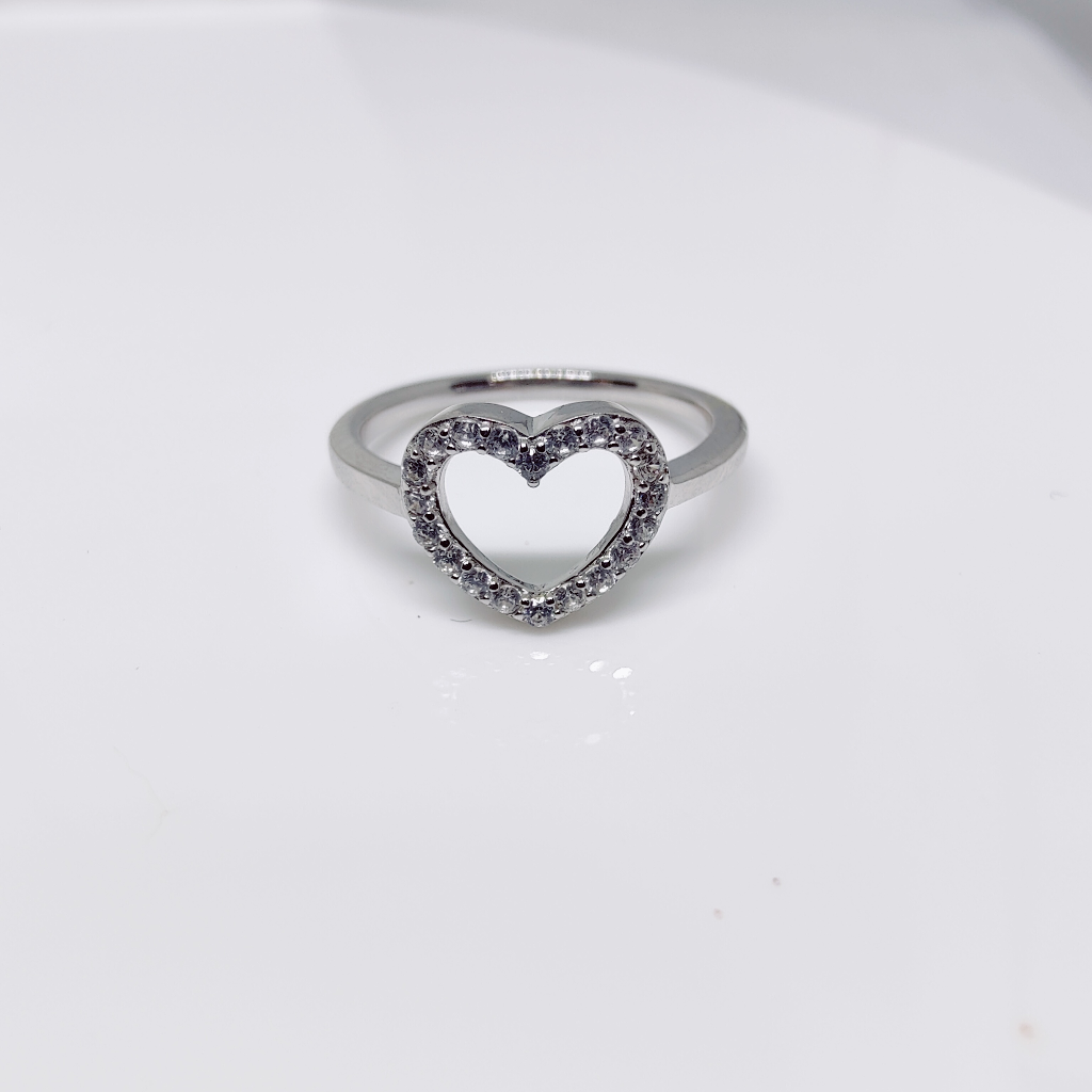 92.5 silver exclusive heart shape ladies ring - Image 2