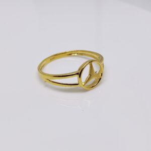 22k gold plain design ladies ring