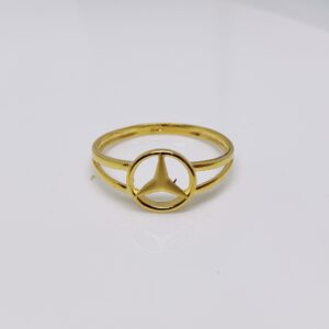 22k gold plain design ladies ring