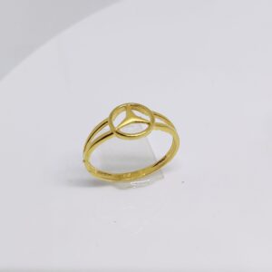 22k gold plain design ladies ring
