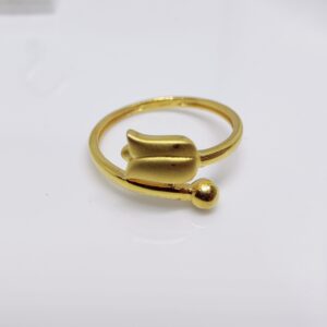 22k gold rose shape ladies ring