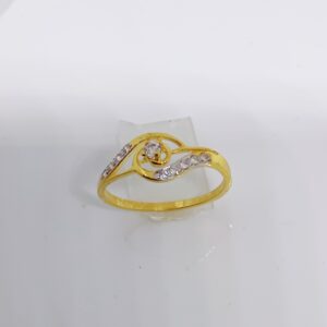 22k Gold Exclusive Diamond Ladies Ring
